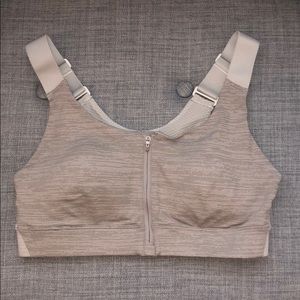 Outdoor Voices Powerhouse Zip Sports Bra